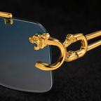 PANTHERA Rimless Retro Sunglasses