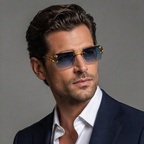 PANTHERA Rimless Retro Sunglasses