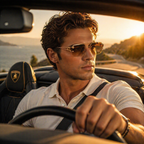 PANTHERA Rimless Retro Sunglasses