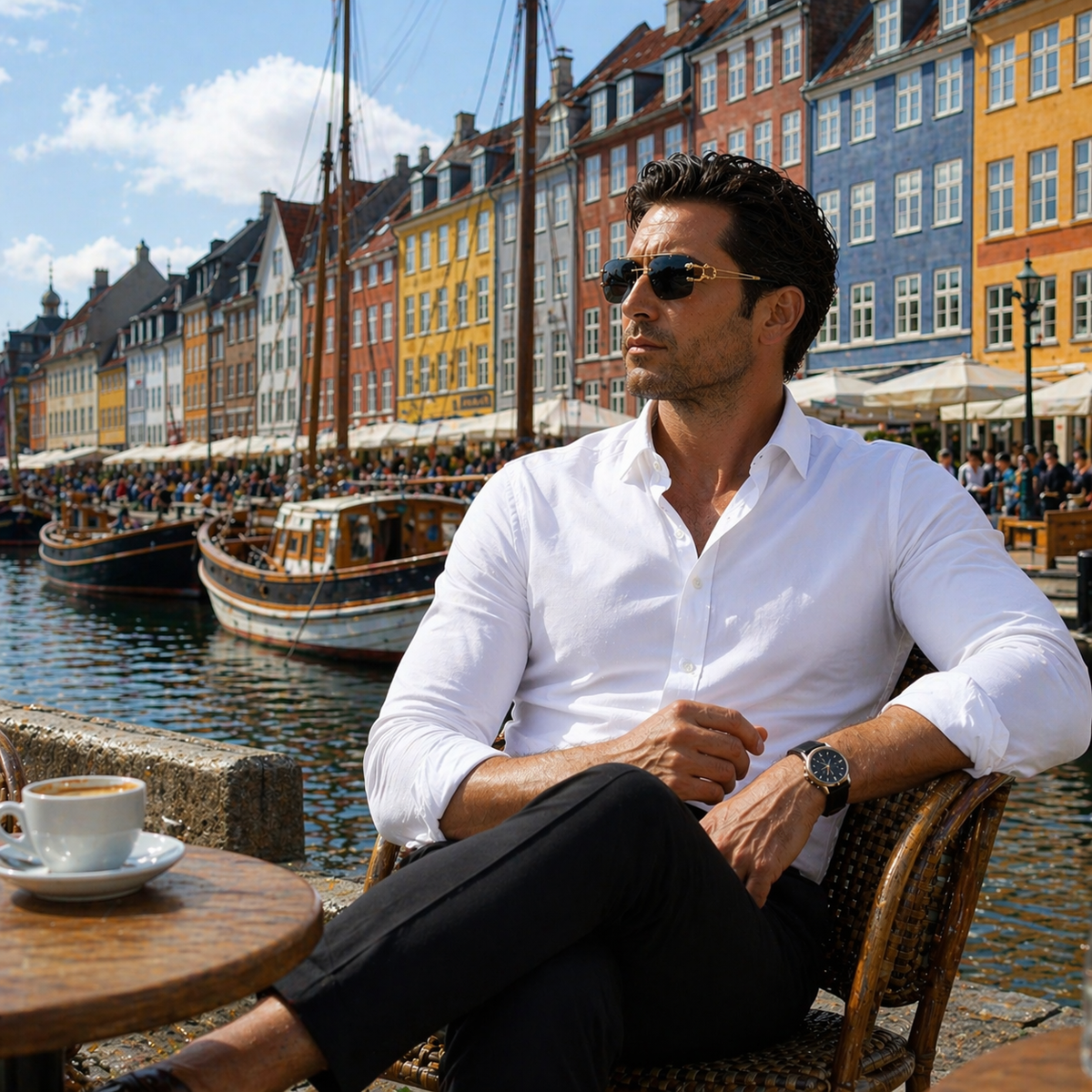 PANTHERA Rimless Retro Sunglasses