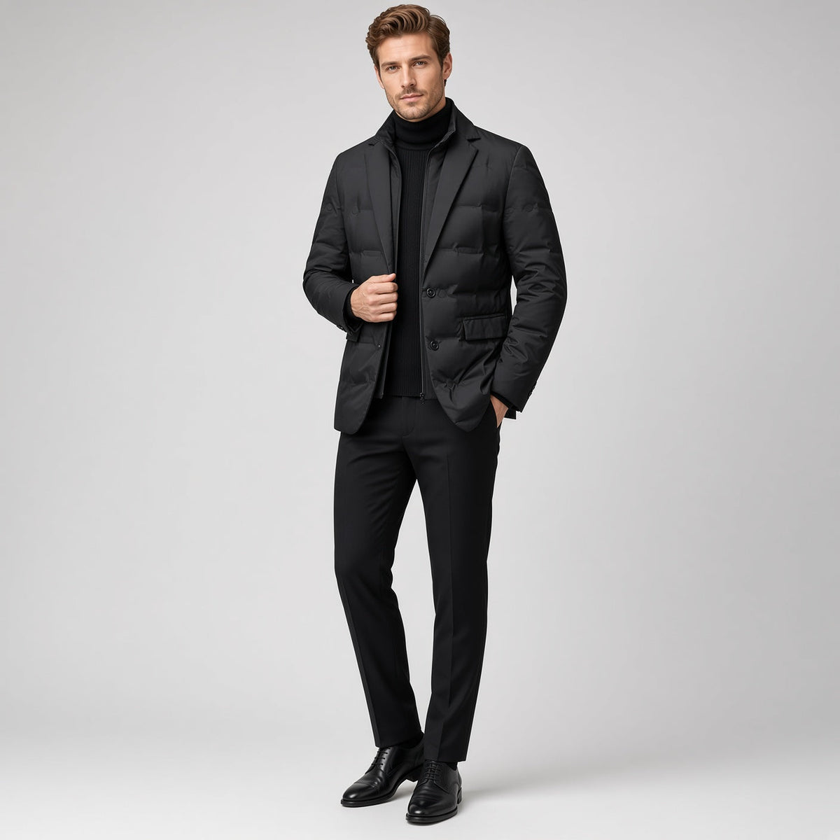 RUTH Padded Blazer with Zipper Layer