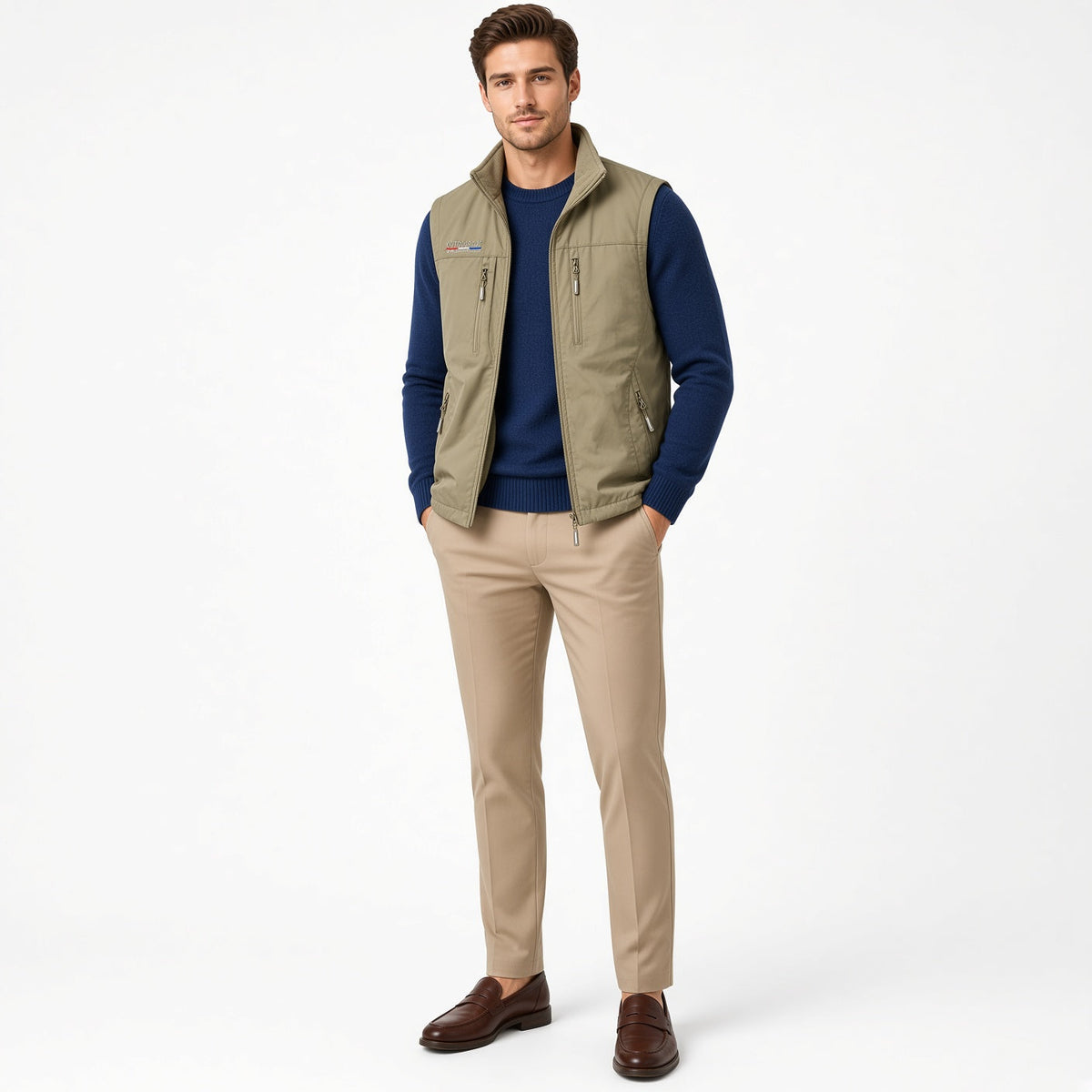 SANDO Multi-pockets Fleece Vest