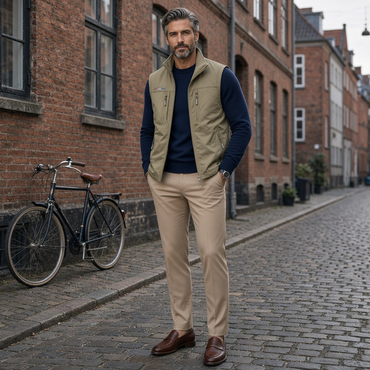 SANDO Multi-pockets Fleece Vest