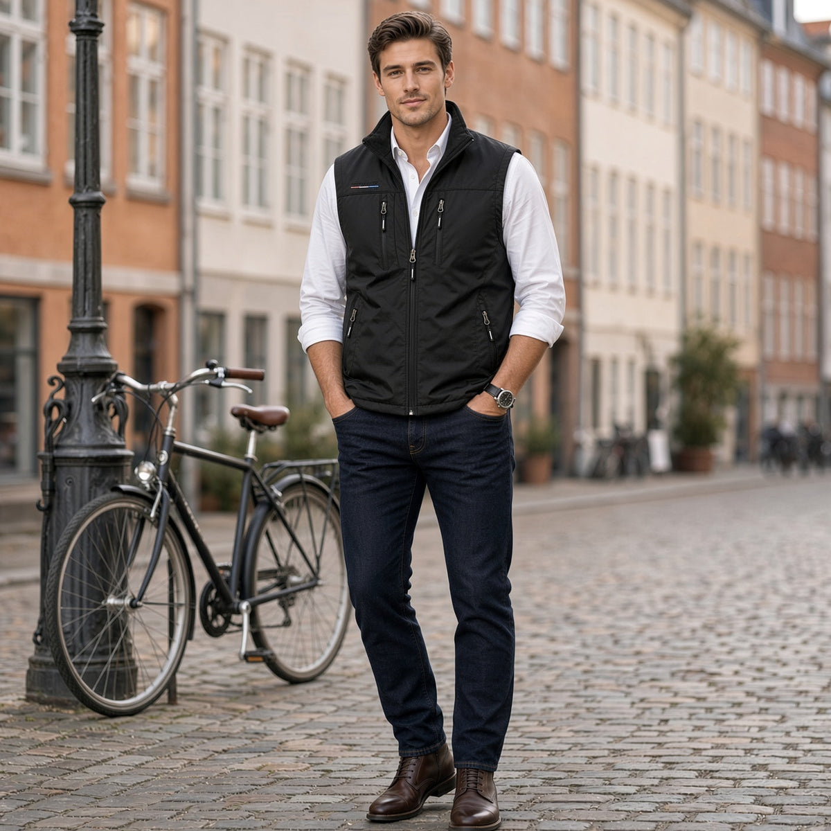 SANDO Multi-pockets Fleece Vest