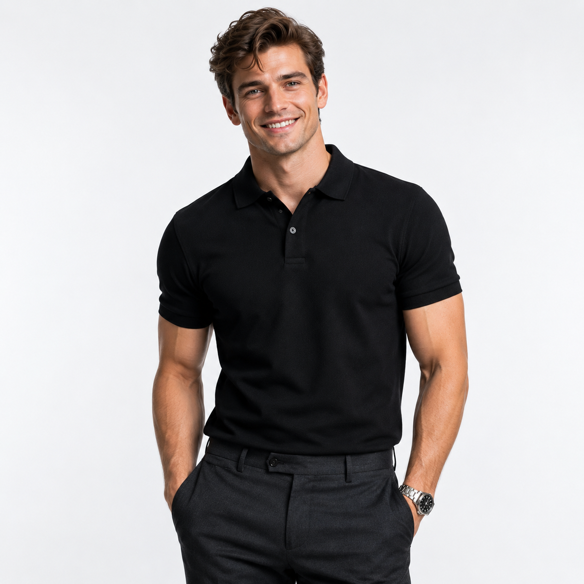 TESSO Breathable Cotton Polo