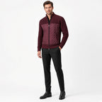 ZACH Quilted Retro Zipper Sweater