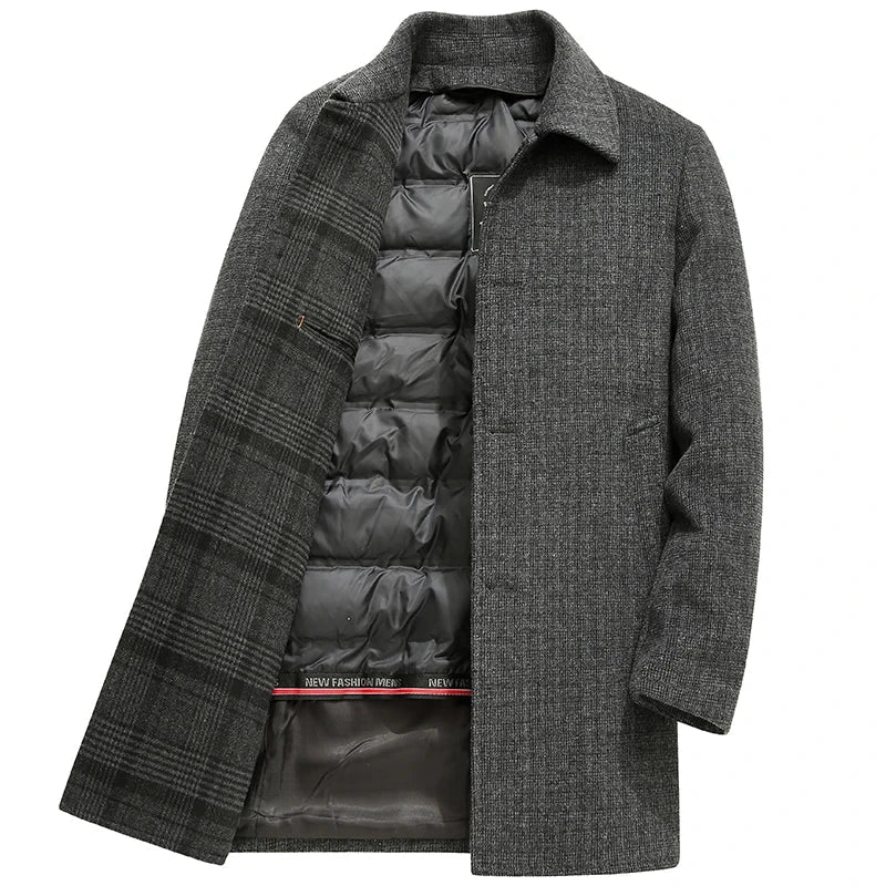 MARTEL Elegant Trench Coat with Padded Layer