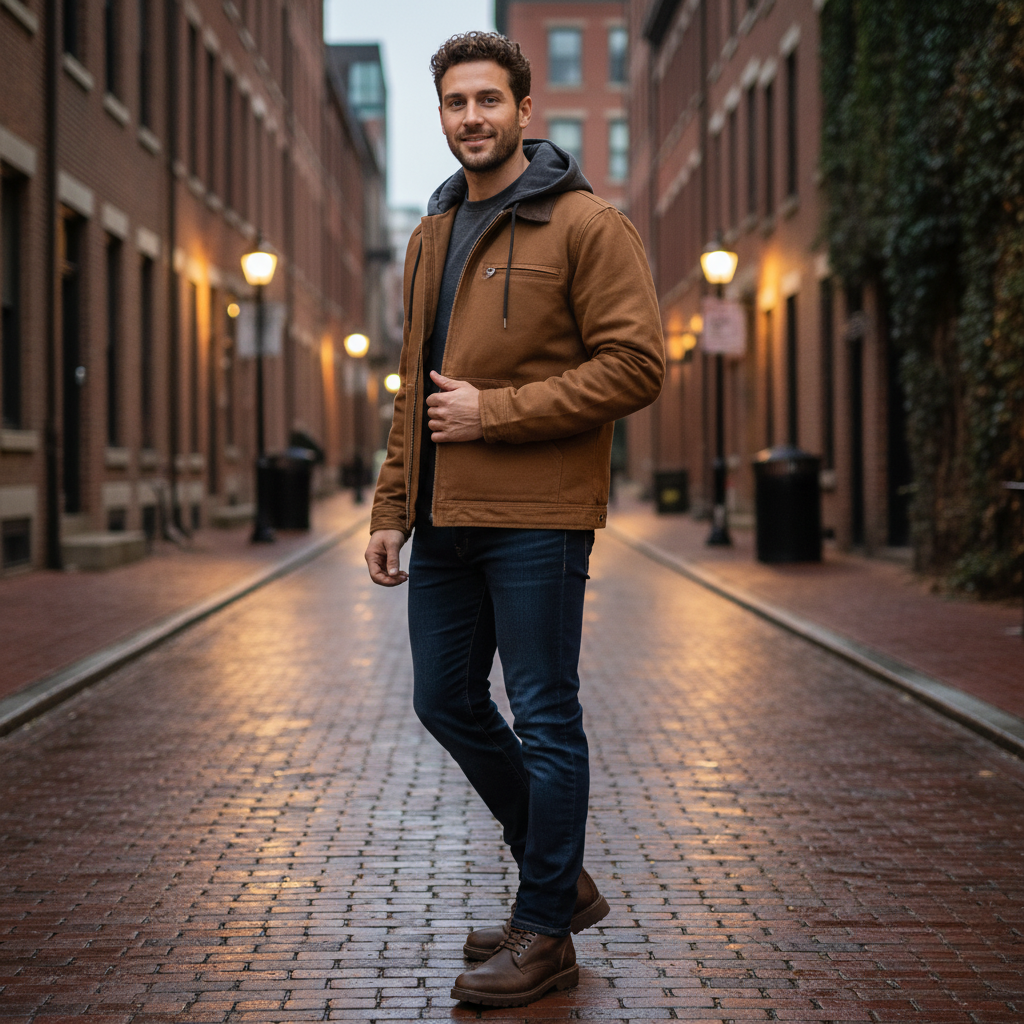 Axton Hooded Zip-Up Jacket
