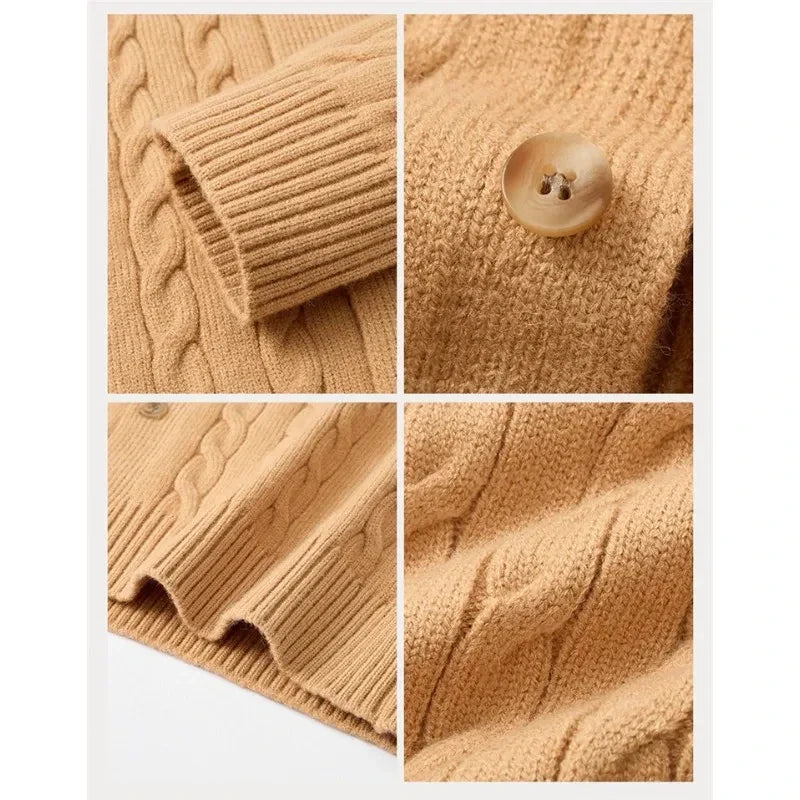 BATA Premium Cable Knit Cardigan