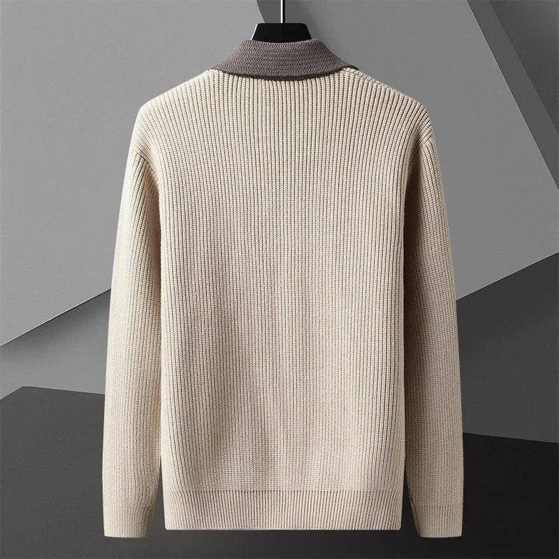 APOLLO Two-Tone Knitted Cardigan