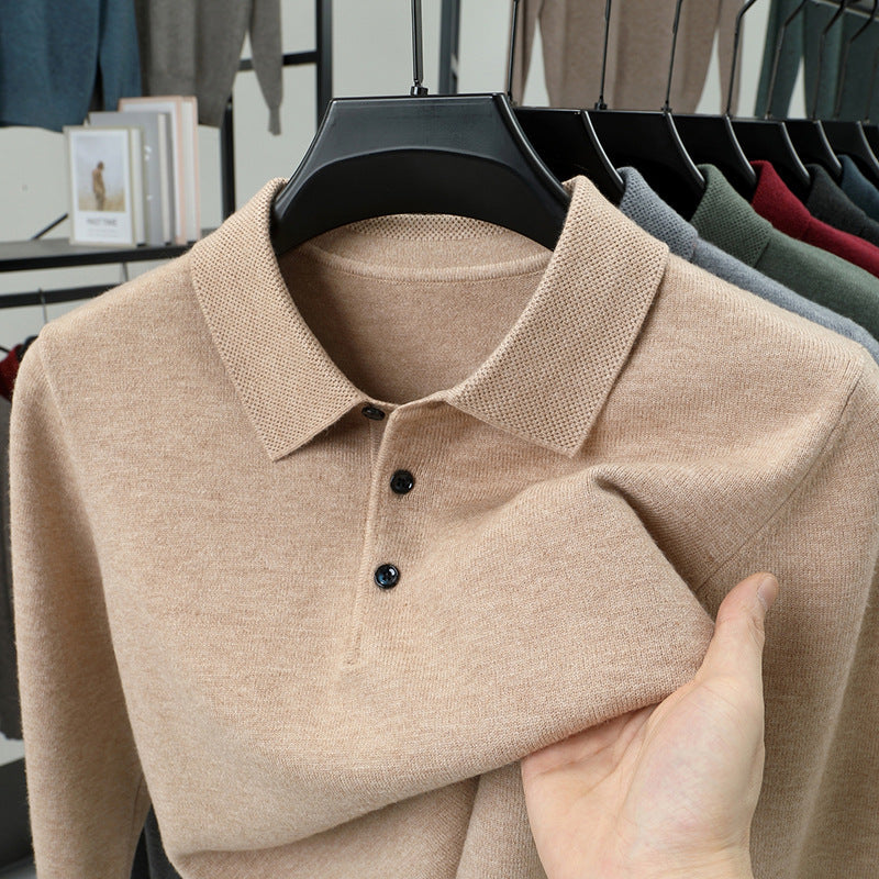 TREY Cashmere Polo Sweater