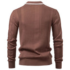 ARON Striped Knit Sweatshirt