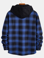 Arvento Cozy Hooded Flannel Shirt