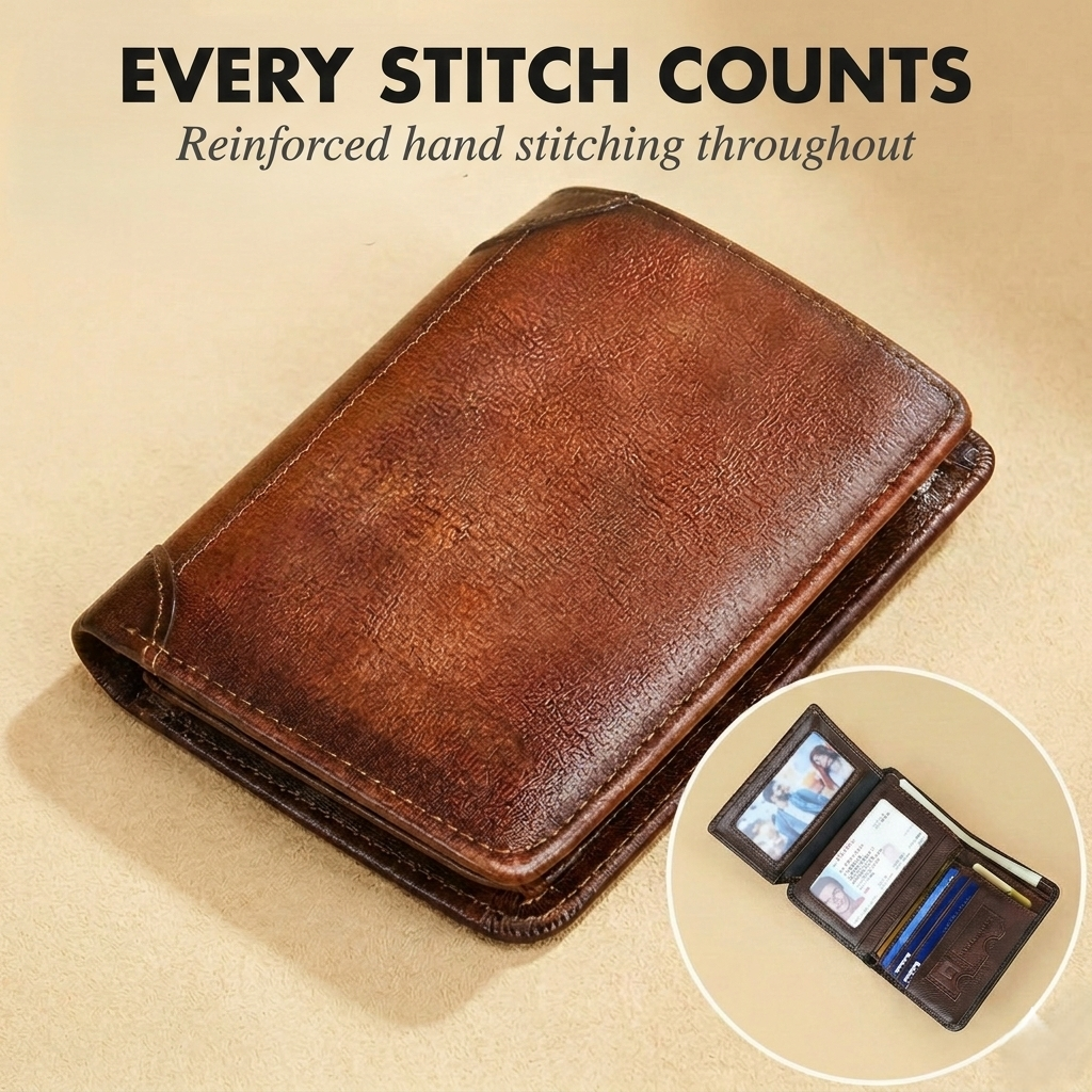 SANZA Leather Wallet & Card Holder