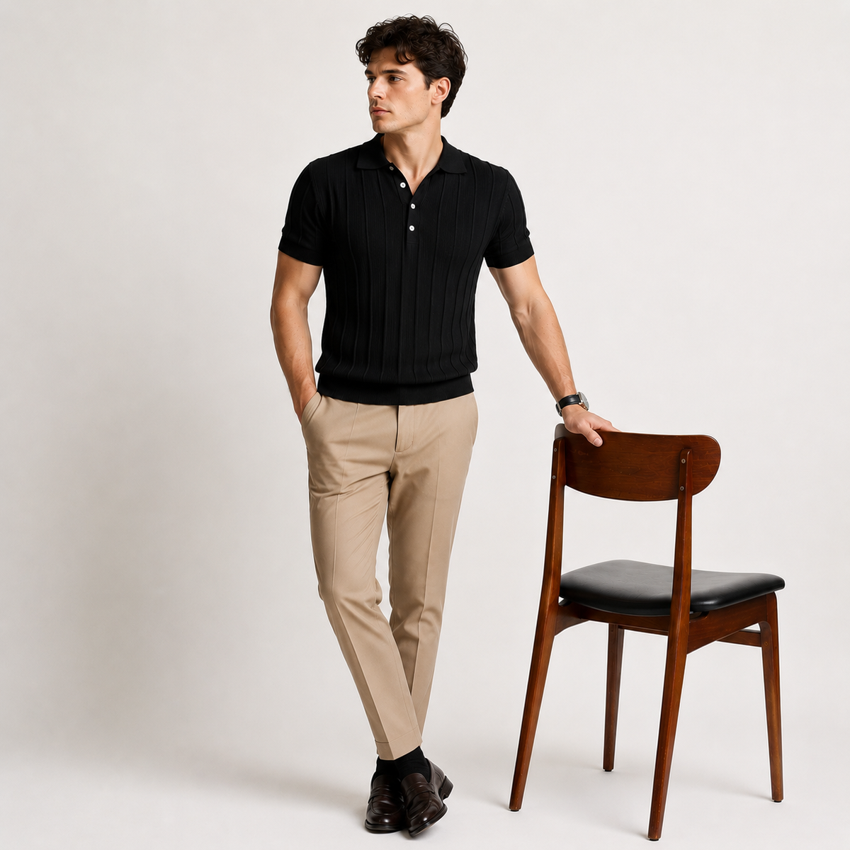Belmont Stripe Summer Polo Shirt