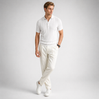Belmont Stripe Summer Polo Shirt