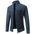 ZACH Quilted Retro Zipper Sweater