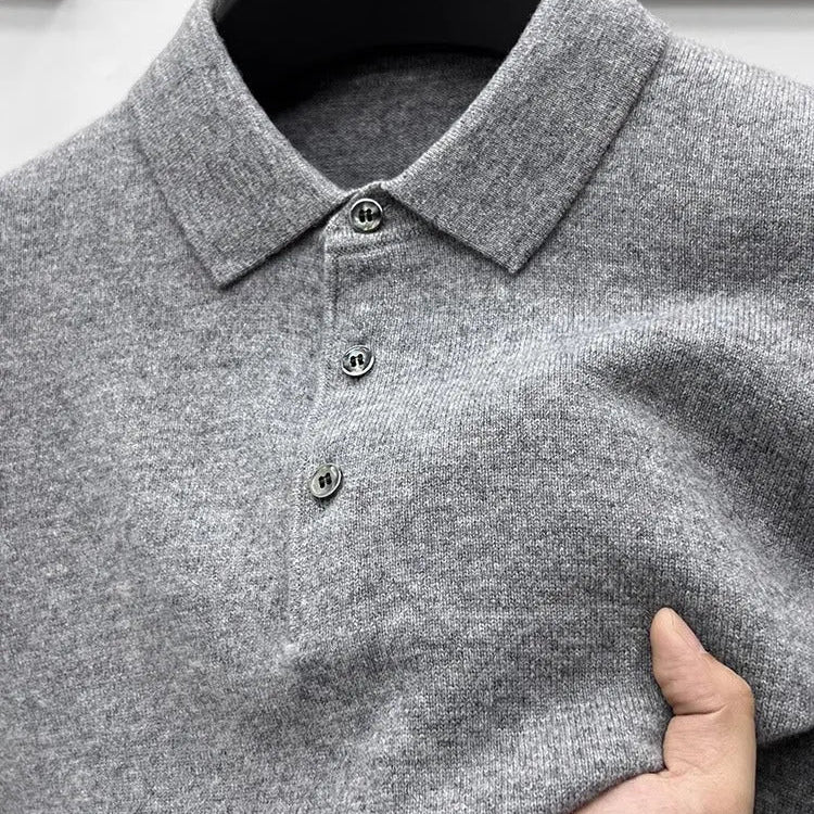 TREY Cashmere Polo Sweater