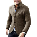 RILEY Single-Breaster Woolen Cardigan