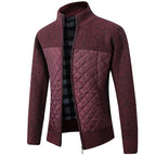 ZACH Quilted Retro Zipper Sweater