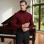 DARRO Stretchy Mock Neck Pullover