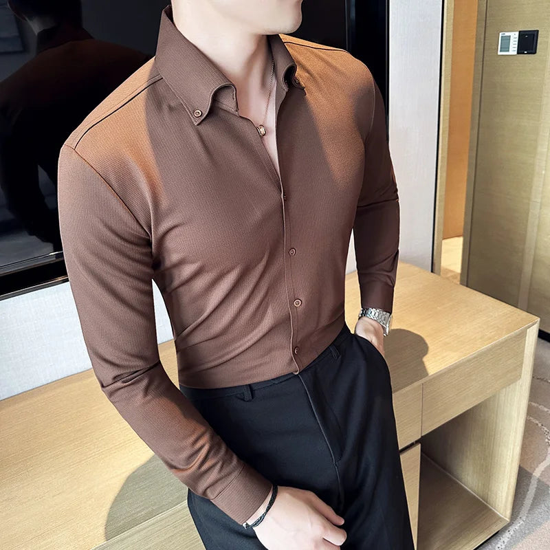 GRANDE Premium Deep-V Lapel Executive Shirt