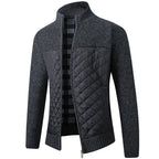 ZACH Quilted Retro Zipper Sweater