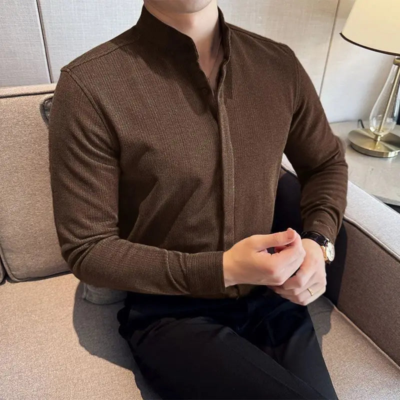 WINDHAM Premium Mandarin Collar Shirt