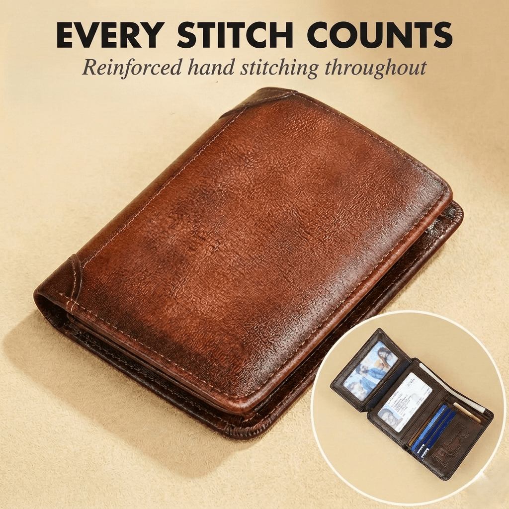 SANZA Leather Wallet & Card Holder