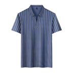 ADRIANO Breathable Silk Striped Shirt