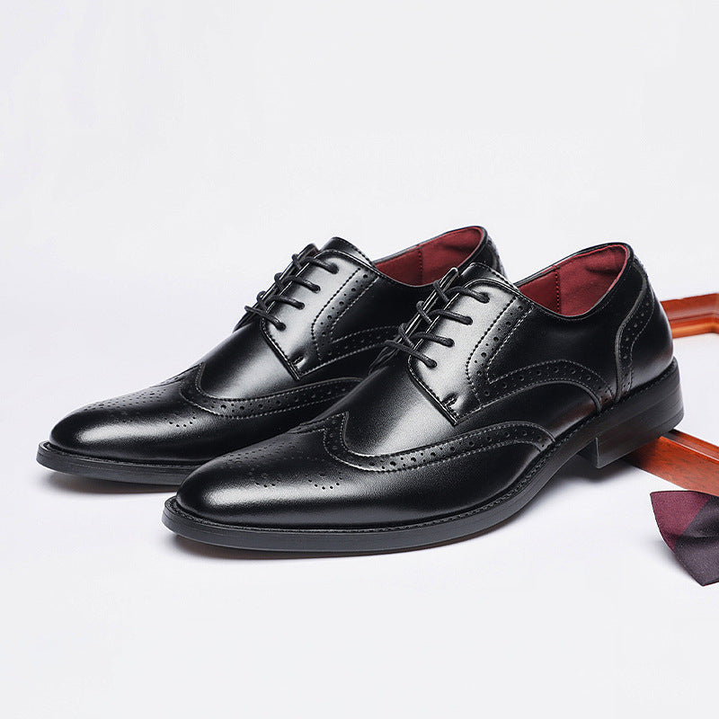 AMBERD Brogue Derby Leather Shoes