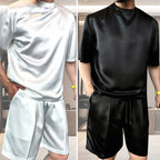 SETA Luxury Silky Top & Shorts 2-Piece Set
