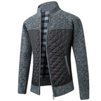 ZACH Quilted Retro Zipper Sweater