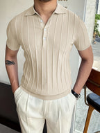 Belmont Stripe Summer Polo Shirt