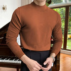 DARRO Stretchy Mock Neck Pullover